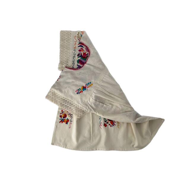 Mexican Hand embroidered bluse Size L - Picture 5 of 9